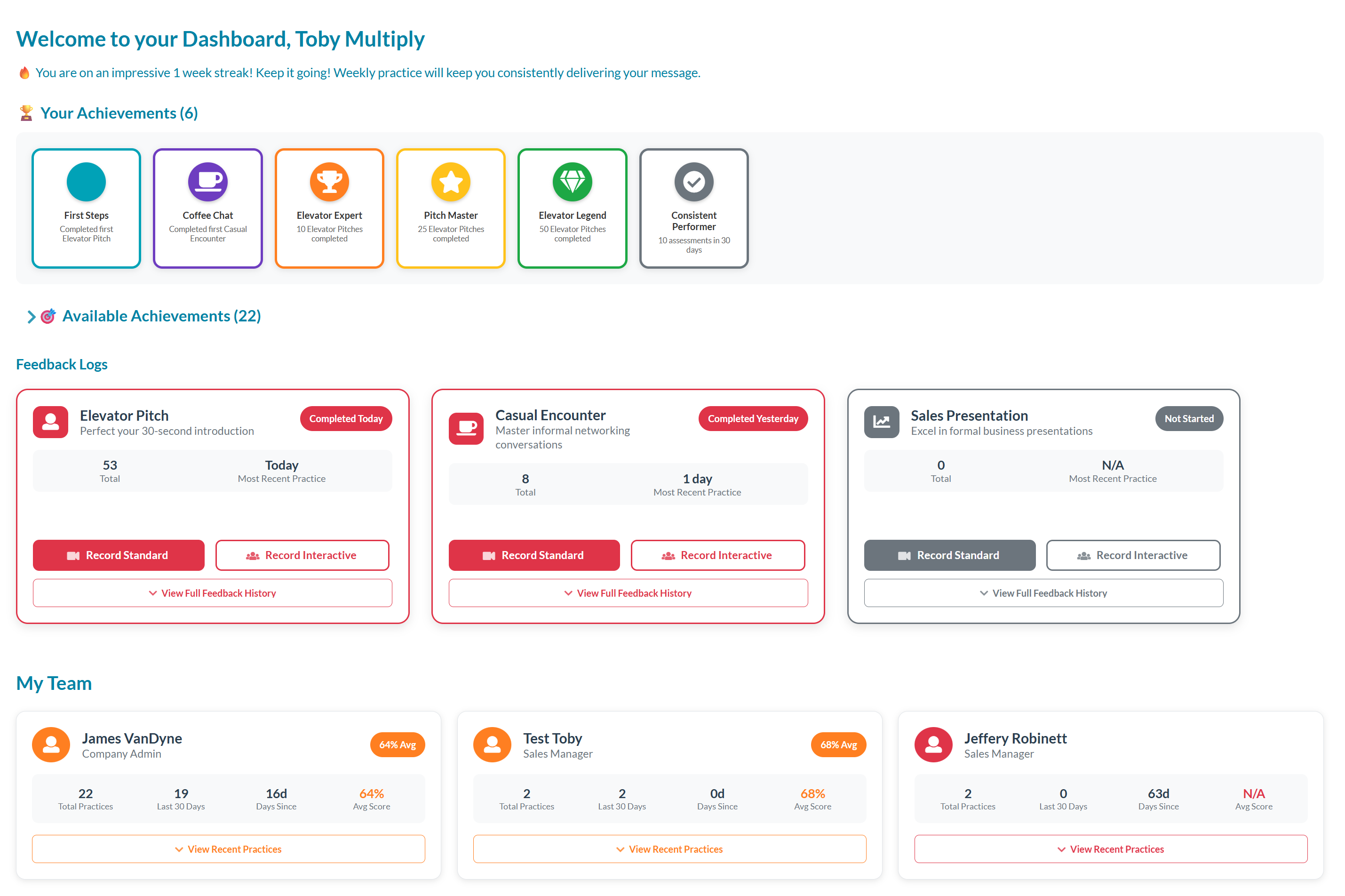 New Dashboard Updated